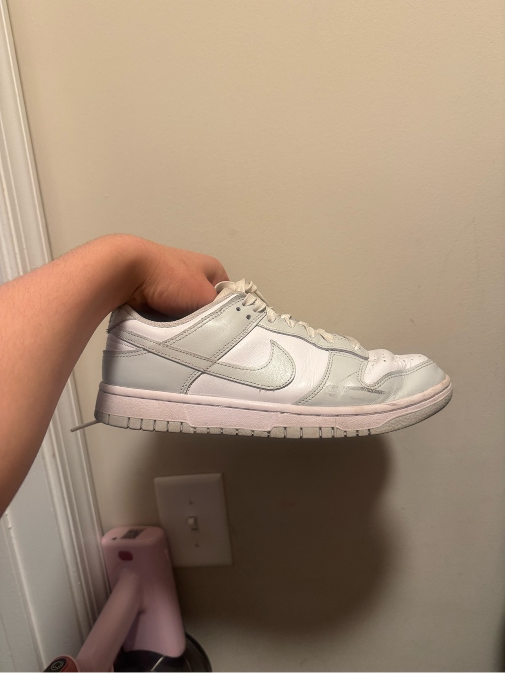 Nike Women’s Low-Top Sneaker in White and Light Gray